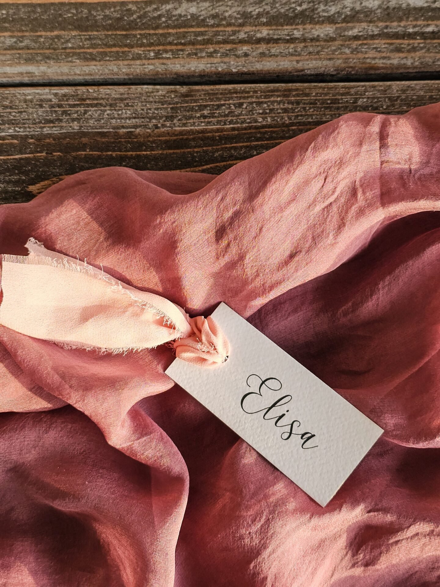 Segnaposto con Chiffon